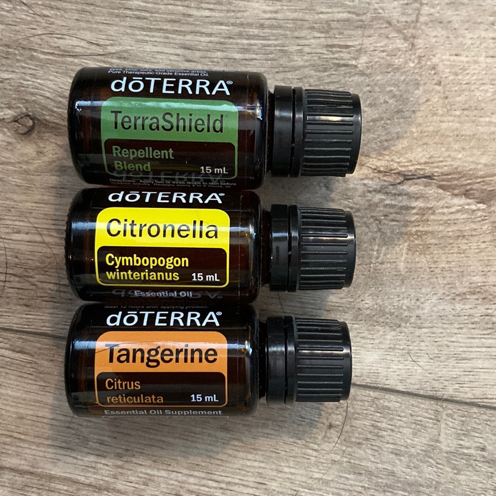 Lot of 3 oils - Terrashield, Citronella, and Tangerine